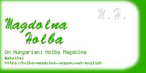 magdolna holba business card